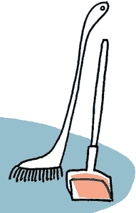 Illustration Städa Lätt. LL Förlaget 2004. (VB)